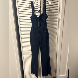 Free People •Romper Denim
